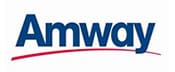 A logo of amway is shown.