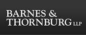 A black and white photo of the barnes & noble logo.