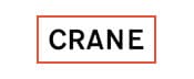 A crane company logo with the word crane written in black.