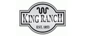 A black and white logo of king ranch.